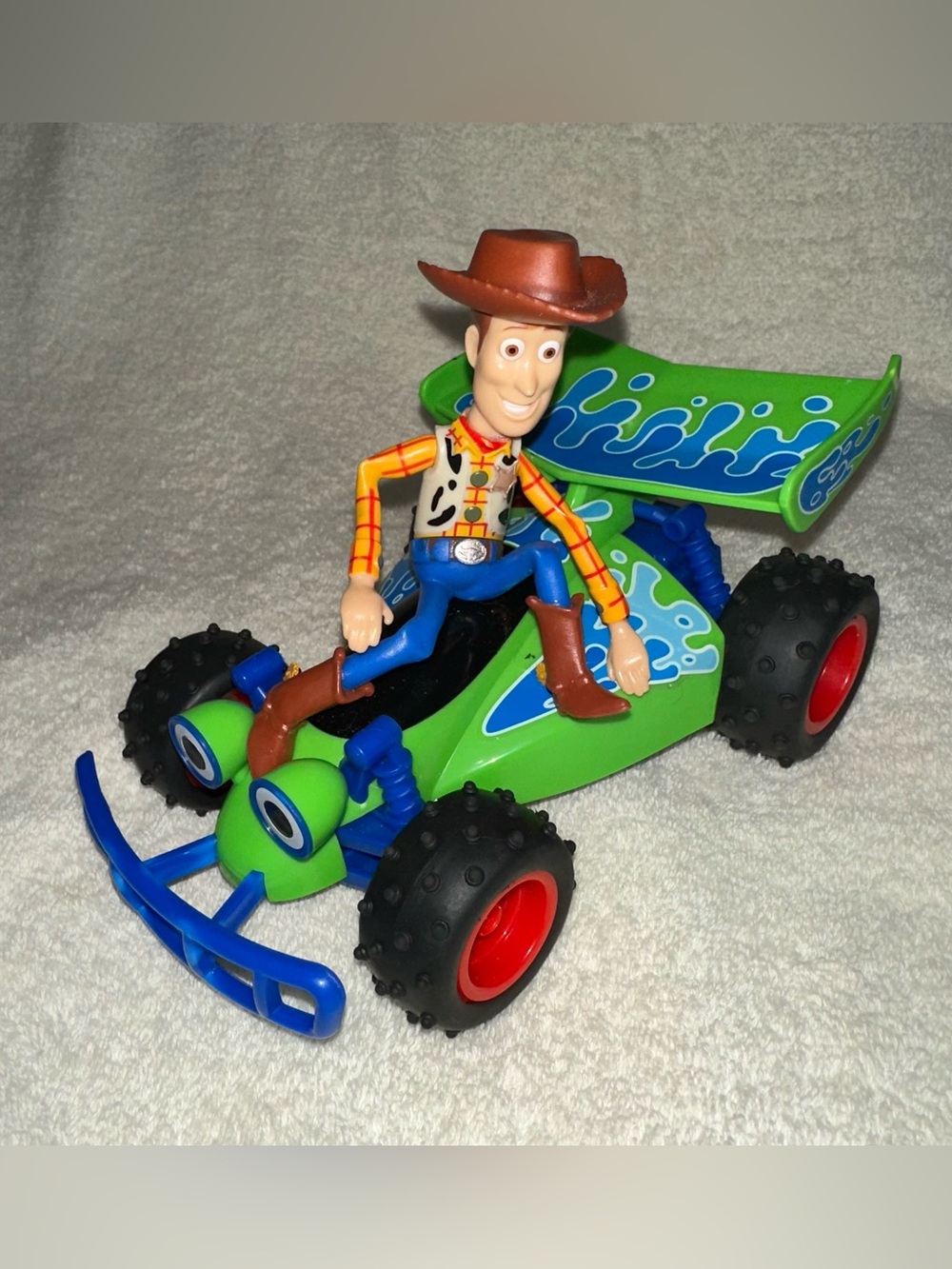 Disney Pixar Toy Story Woody RC Buggy Powers On Jada Toys UNTESTED